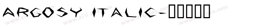 Argosy Italic字体转换